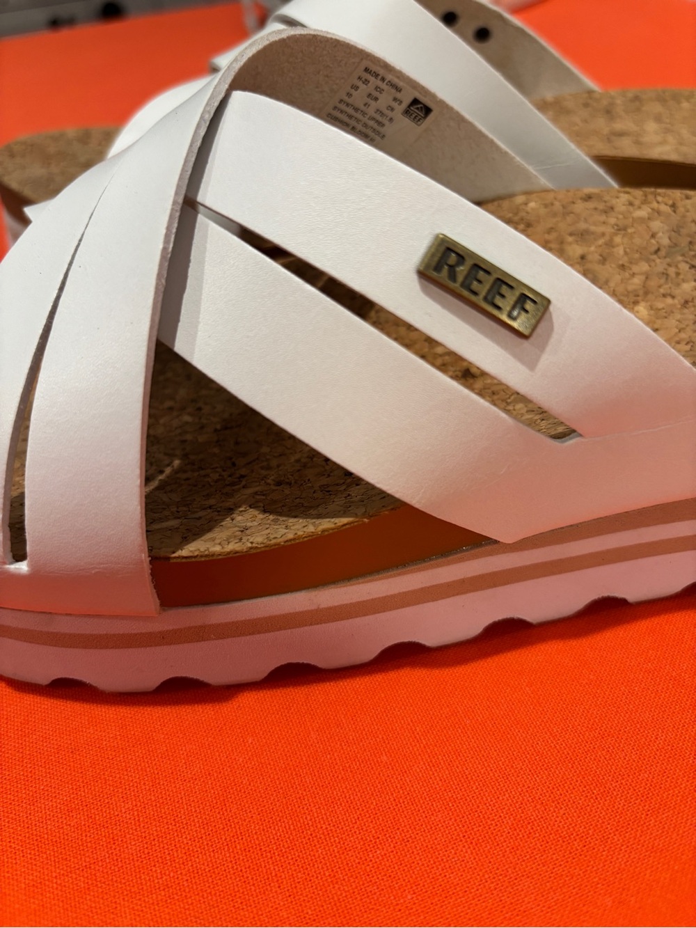 REEF Women's Cushion Bloom Hi Platform Sandals - White - Picture 7 of 8